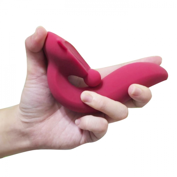 ayago 銷魂魔獸 - 點潮雙震黃金比例變頻溫感按摩棒